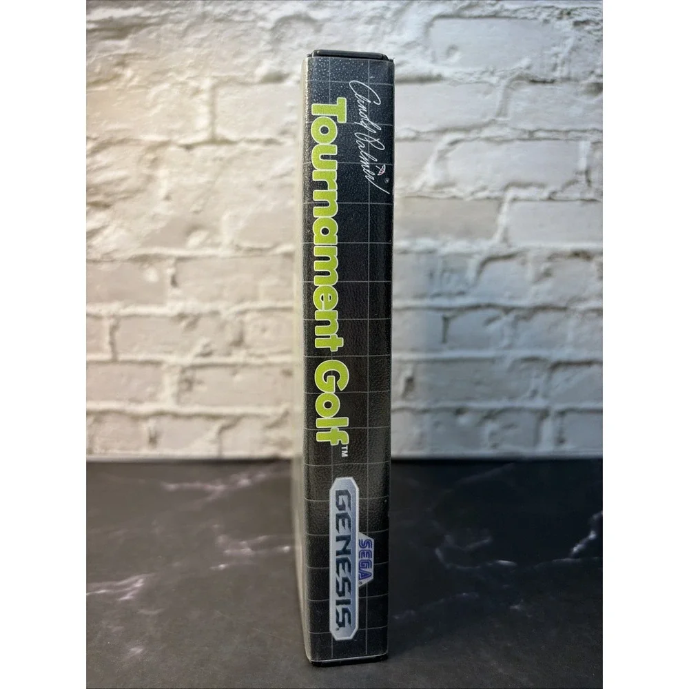 Arnold Palmer Tournament Golf Sega Genesis 1989 Game & Box 010086012033 Clean